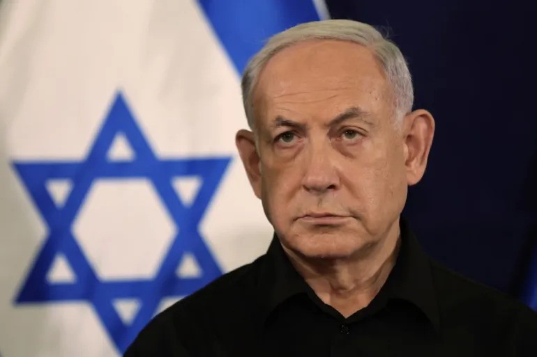 Netanyahu has stated his opposition to an Independent Palestinian state, saying his country needed to maintain full security control to deter any future threats [Abir Sultan/EPA]